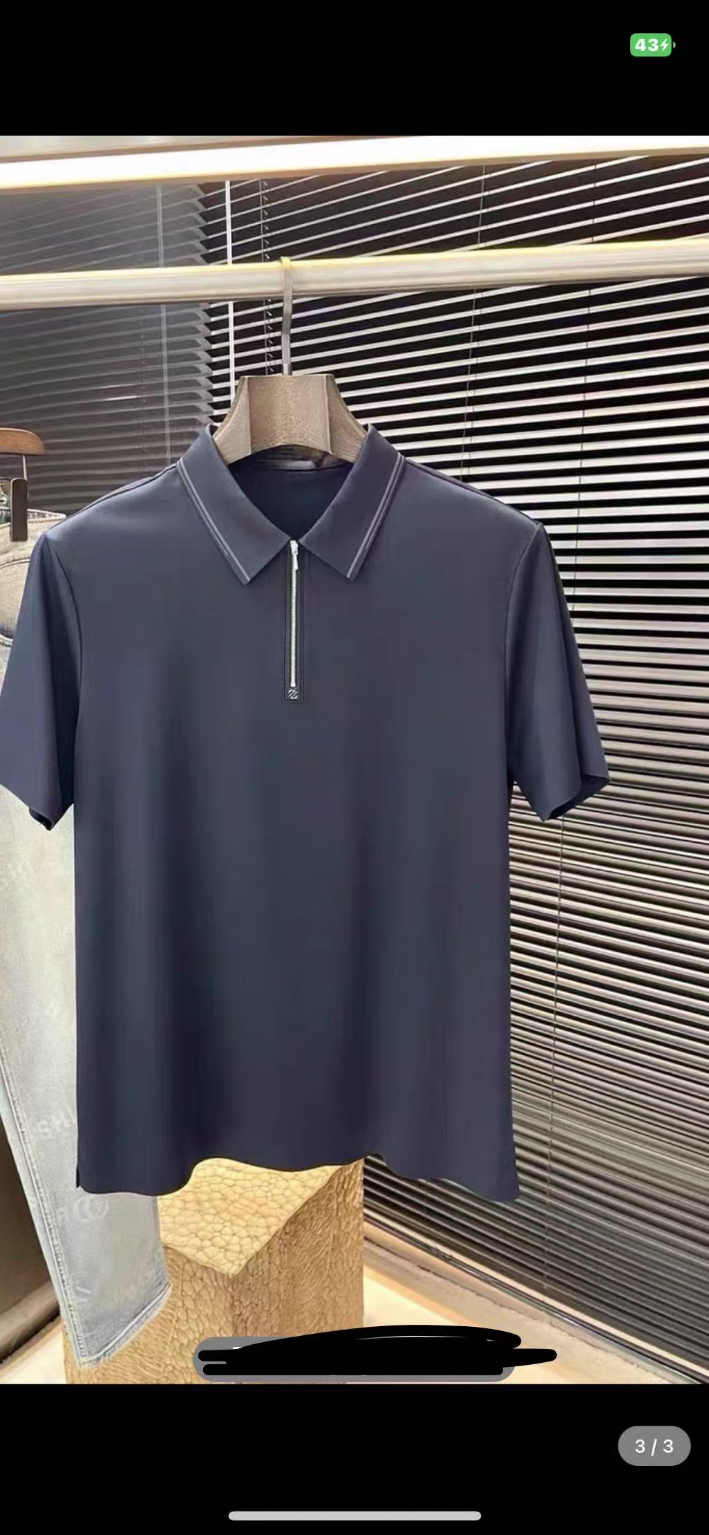 拉链款高端polo8713