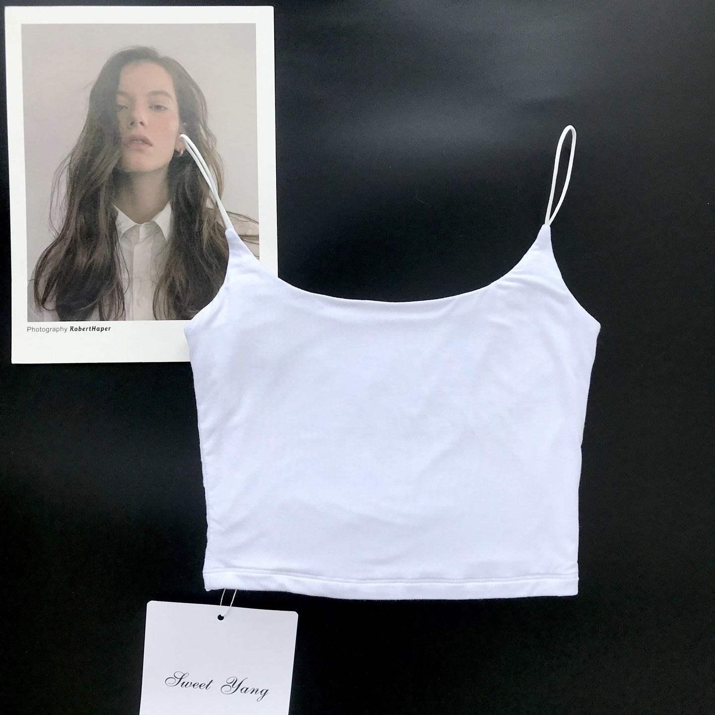 阳阳私服l白色吊带