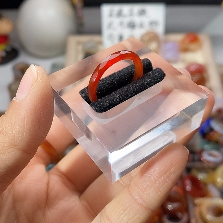 *****玛瑙/玉髓未镶嵌戒指A57内径17.6不退换