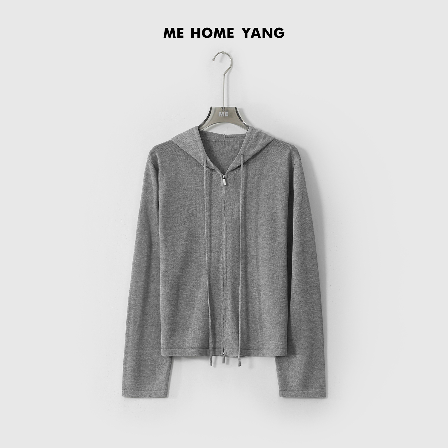 ME【MM云柔衫】清凉肌理呼吸感显瘦时尚百搭松弛连帽针织衫MESS2279