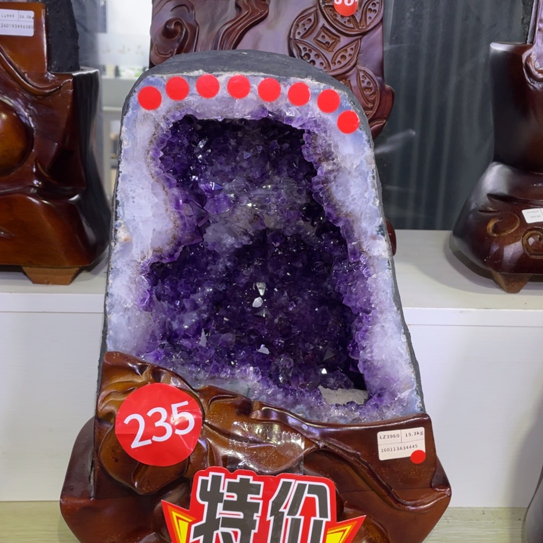 未镶嵌大型摆件（非配饰）紫晶