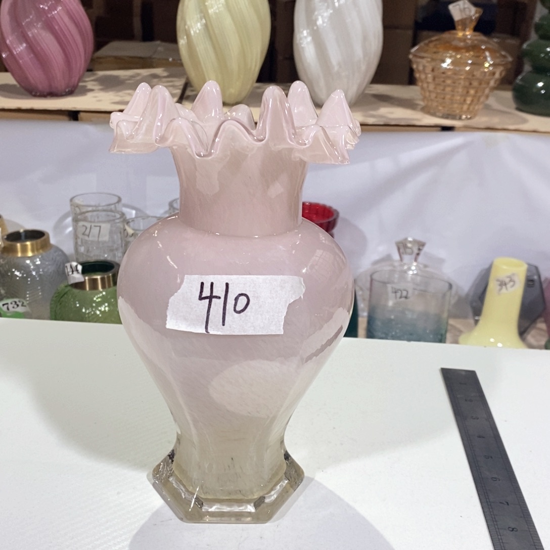 玻璃410一级琉璃高25口6玻璃花瓶嘎嘎好看玻璃花瓶