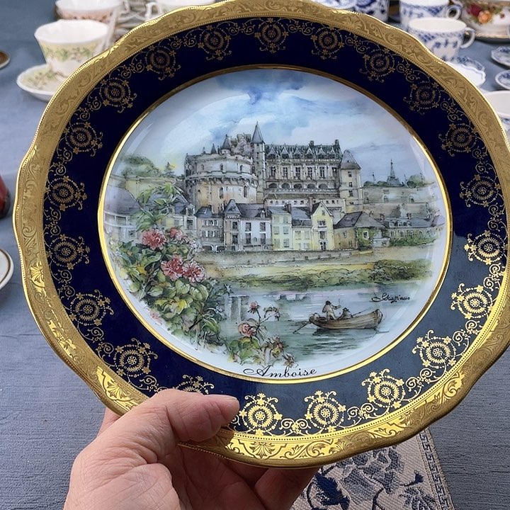 中古欧瓷瓷器小房子