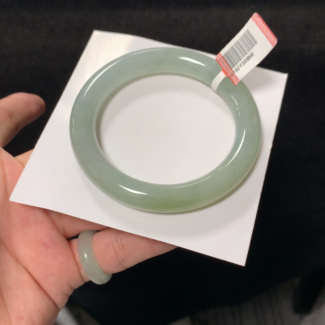 翡翠未镶嵌手镯63号55