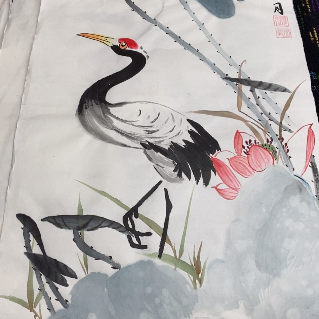 国画张玉玲四尺四开花鸟作品