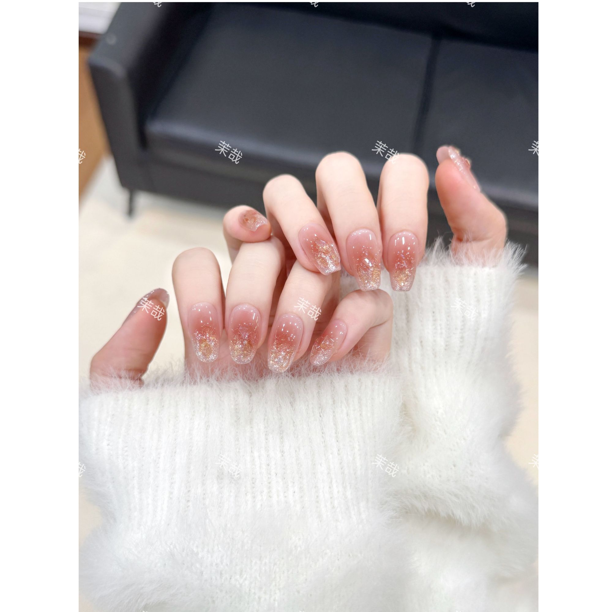 茉哉现货h【茶晶物语】纯手工定制拆卸穿戴甲A4795
