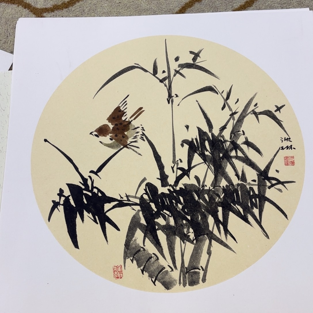国画国画老师作品刘