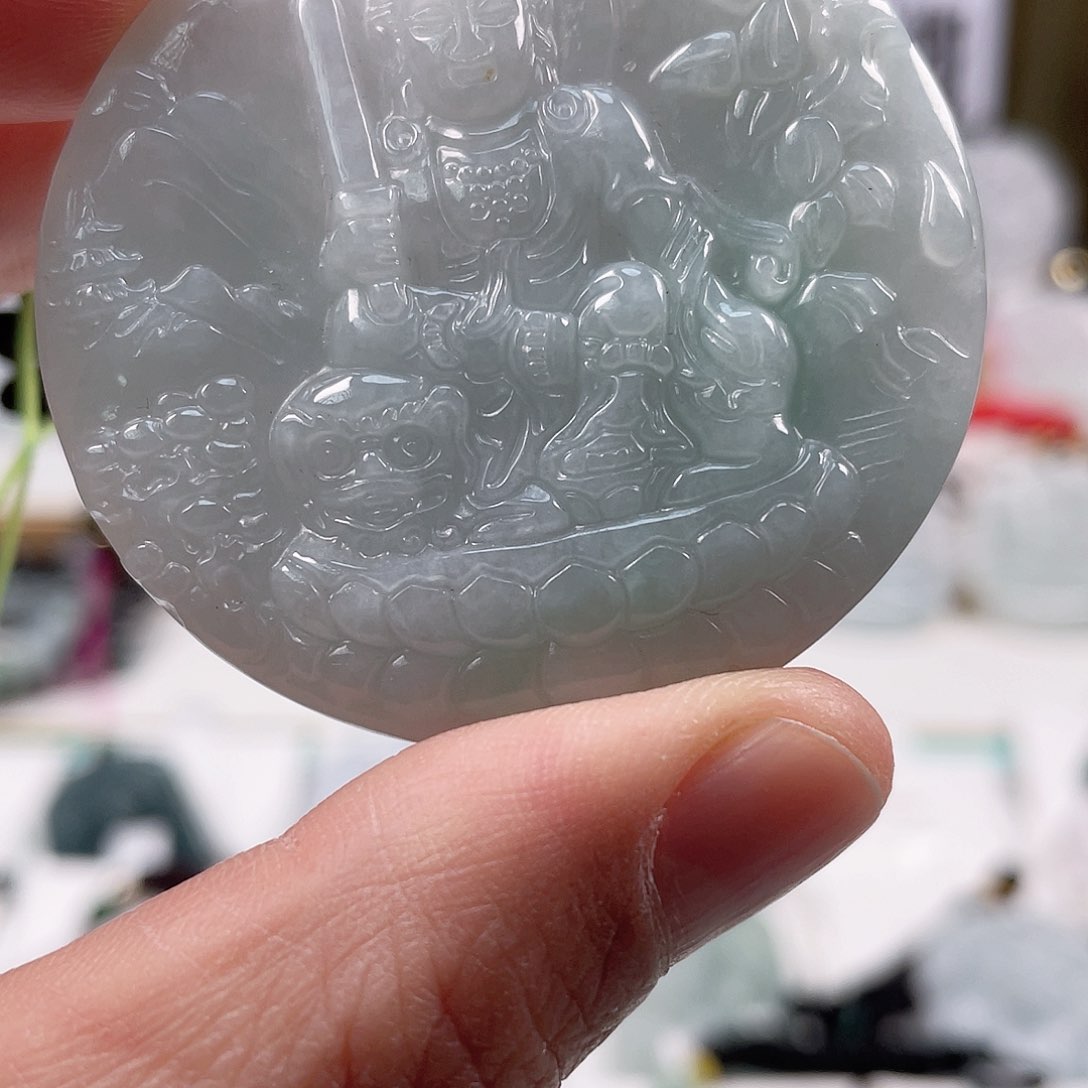 翡翠颈饰未镶嵌0518挂件