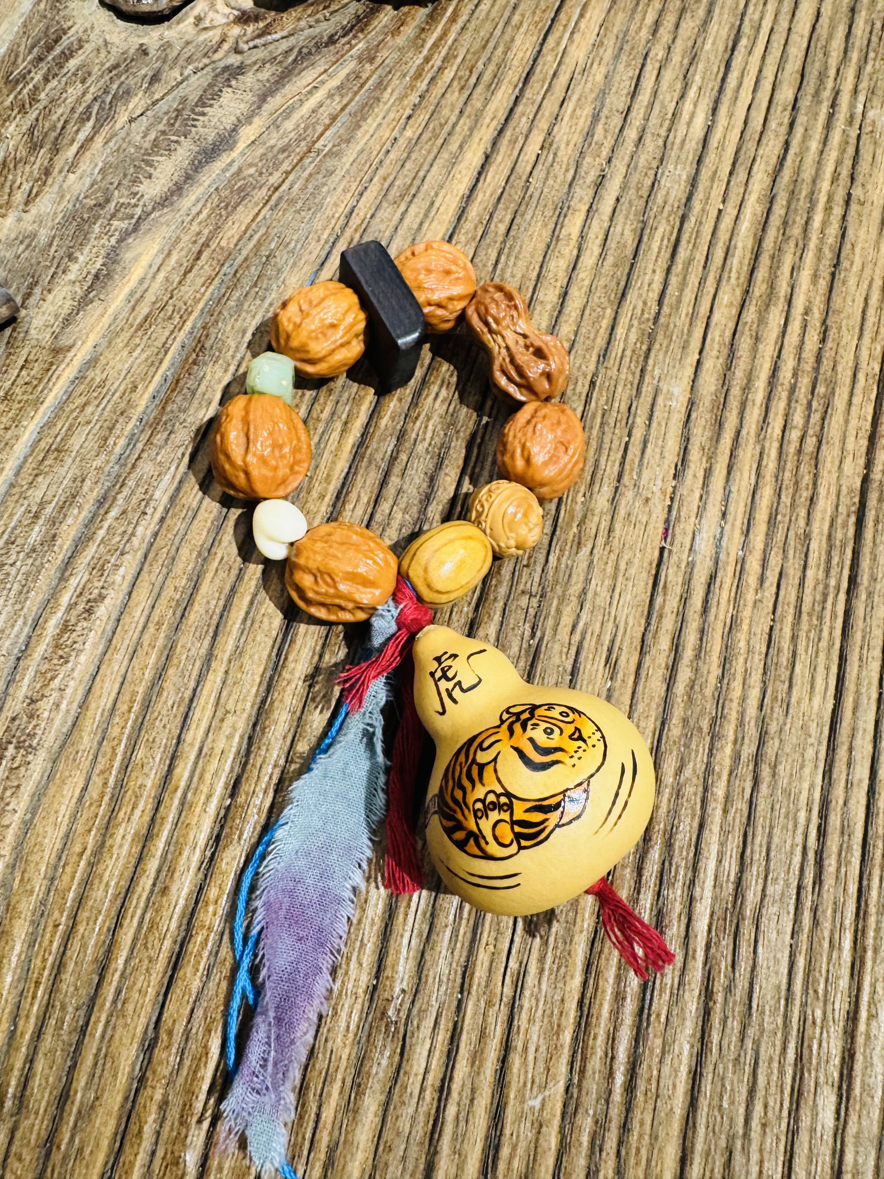 《杉印象》原创设计款手工迷你烙画葫芦（虎虎生威）