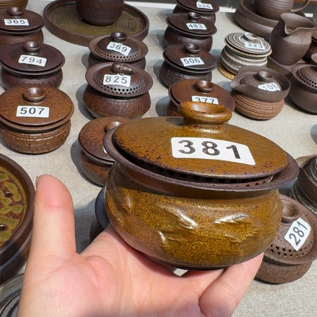 粗瓷茶具素色盖碗