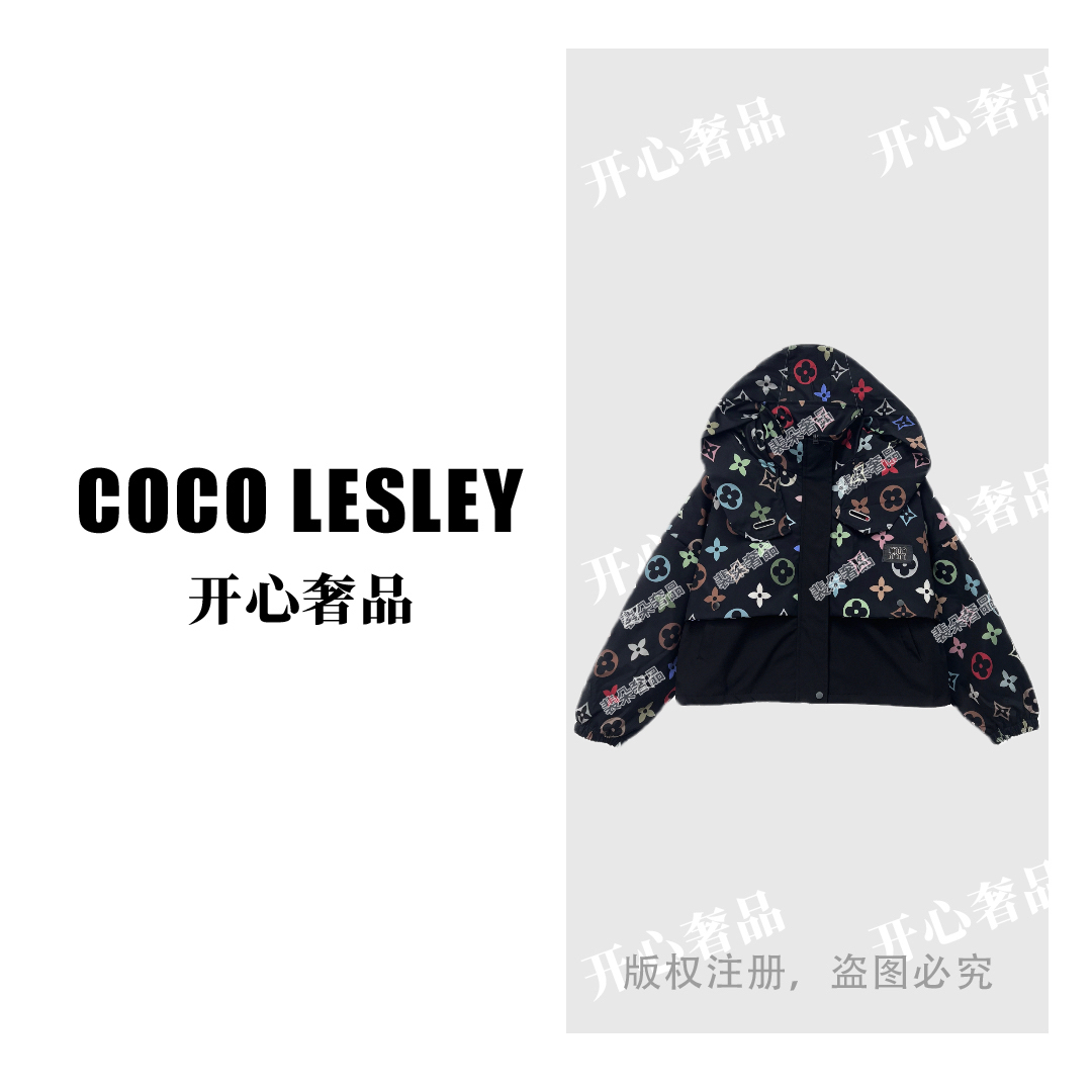 【开心奢品】Y8087 炫彩四叶草设计师潮牌上衣时尚外套女
