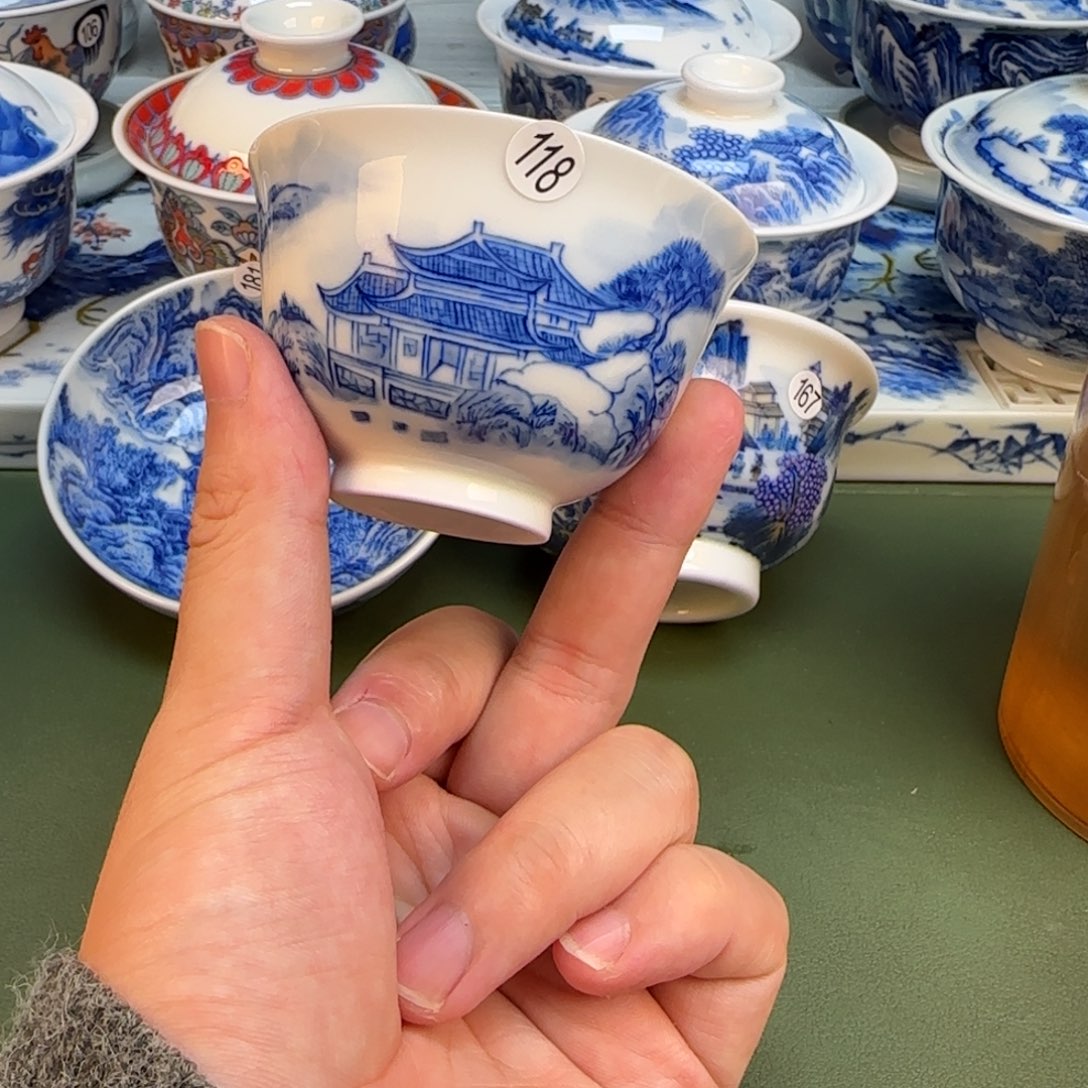 彦祖纯手工手绘茶具118