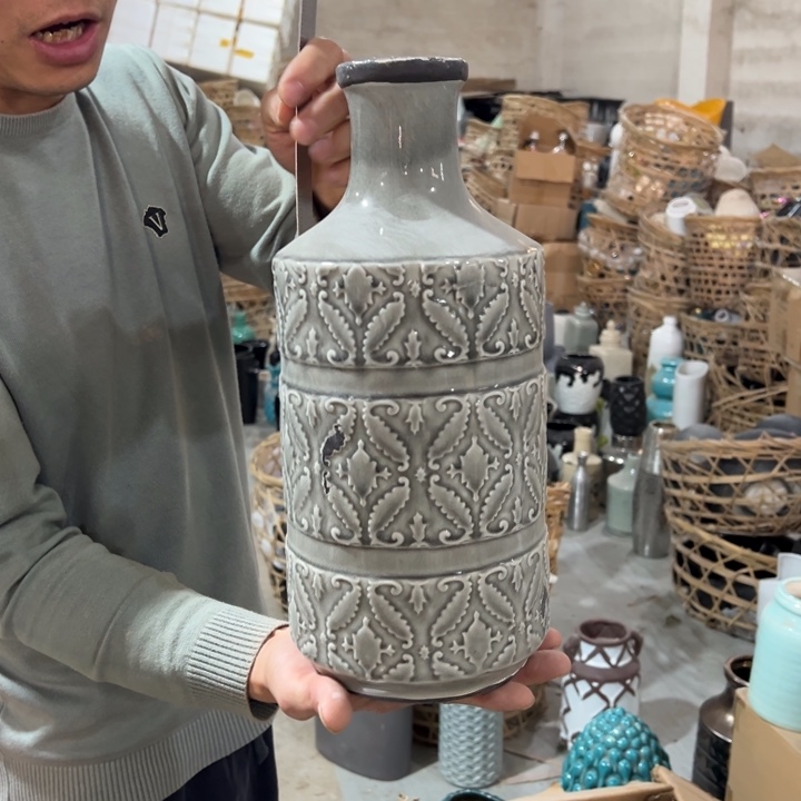 瓶高度35厘米口径6厘米微瑕捡漏