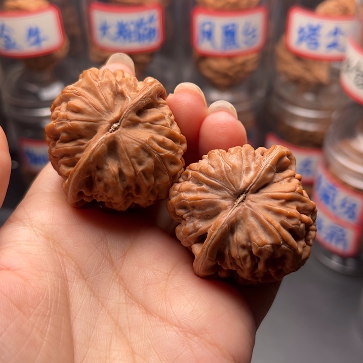 温***阳把件文玩核桃40凤凰台