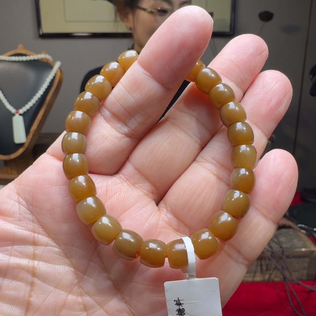 和田玉手串未镶嵌