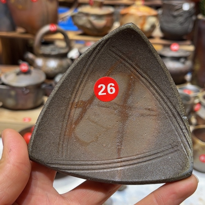 备前三角盘茶具茶具