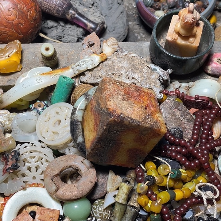 前***锦和田玉（糖玉）未镶嵌颈饰