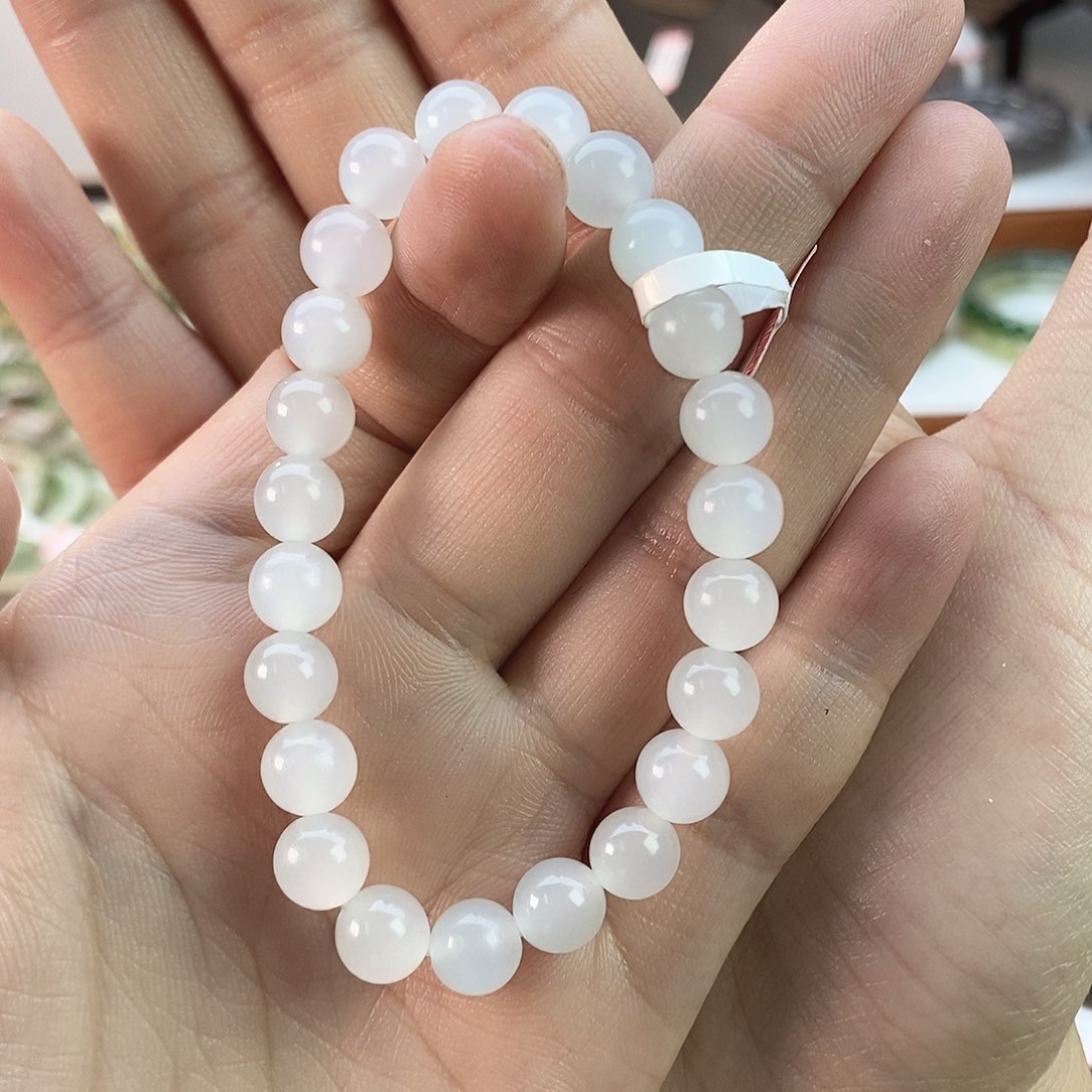 和田玉手串卡8未镶嵌