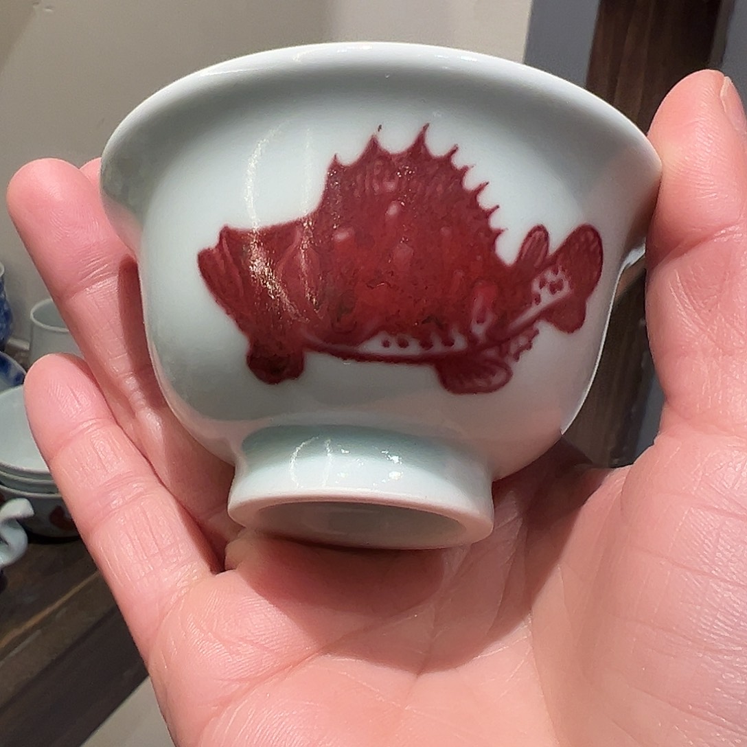 省大师亲工原矿釉里红