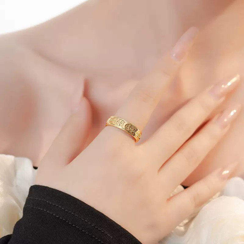 手工倒膜通体一色钱来（戒指）创意摆件