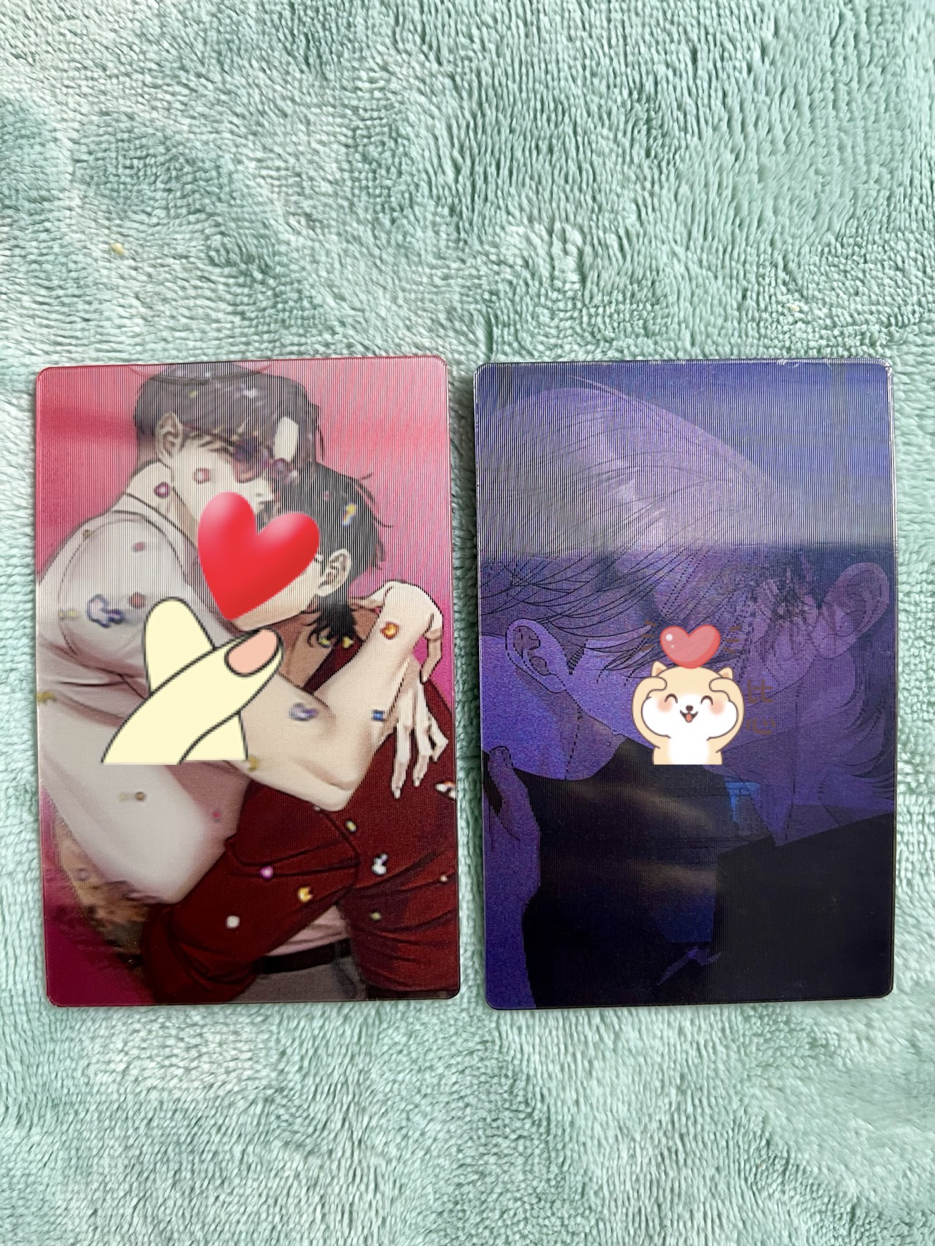 【直拍包邮】正版韩漫败类光栅卡两张默认瑕疵售出不退换