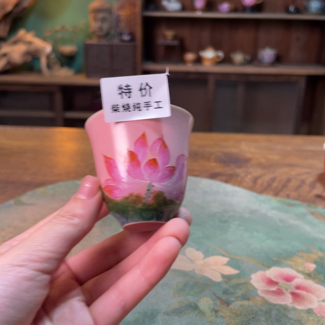 柴烧纯手工手绘陶瓷