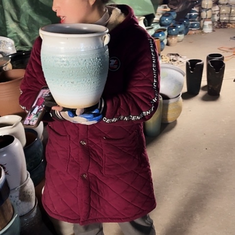 口20高24瑕疵盆子。