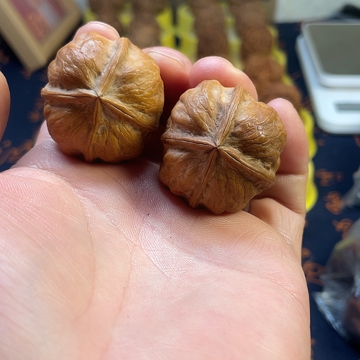 把件文玩核桃6果冻四棱36