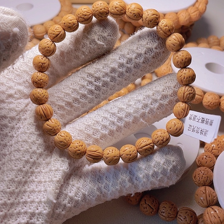 热***了核桃手串/手链9野生桃核