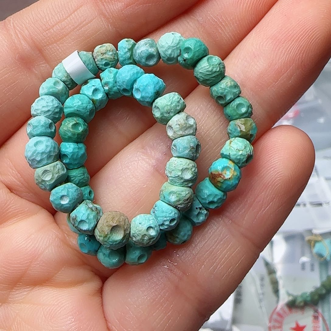 绿松石珠宝半成品未镶嵌
