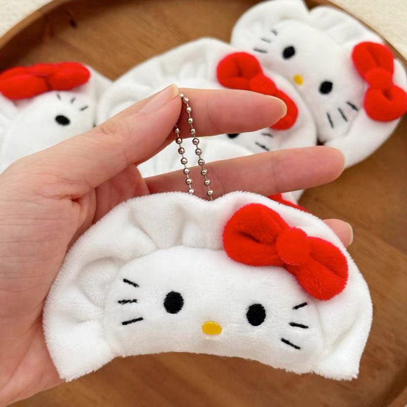 【宝藏库】可爱蝴蝶结饺子kitty挂件
