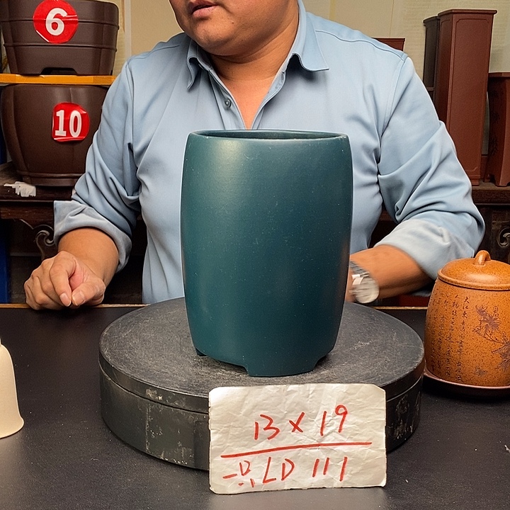 紫砂花盆货号一只LD111