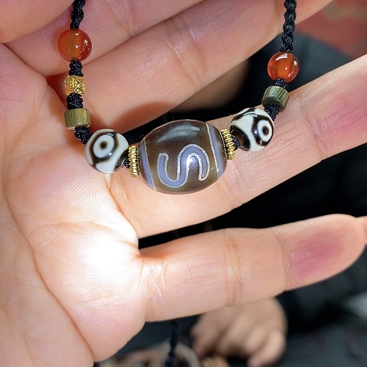 玛瑙/玉髓颈饰合金