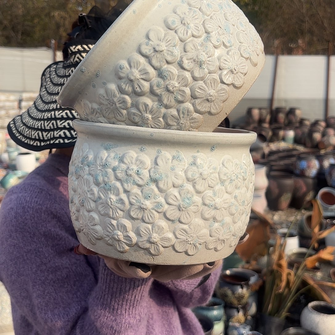 口径20高度15两个花花