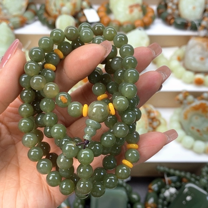 【闪购商品】透闪石质玉手串未镶嵌