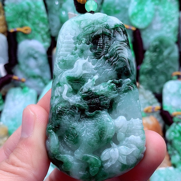 翡翠未镶嵌吊坠(不含链)