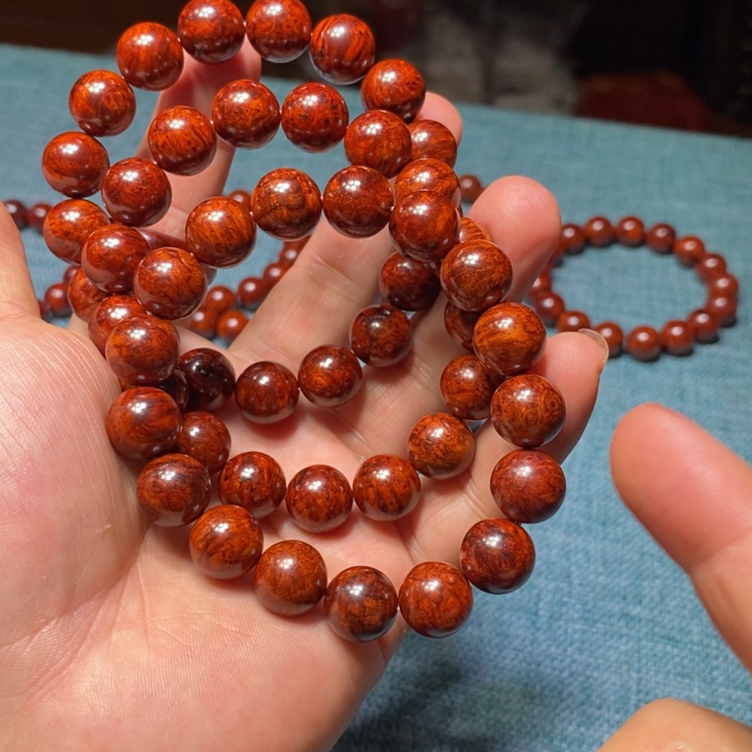 小叶紫檀手串/手链多样性发其一2025至尊瘤王1.2毕业