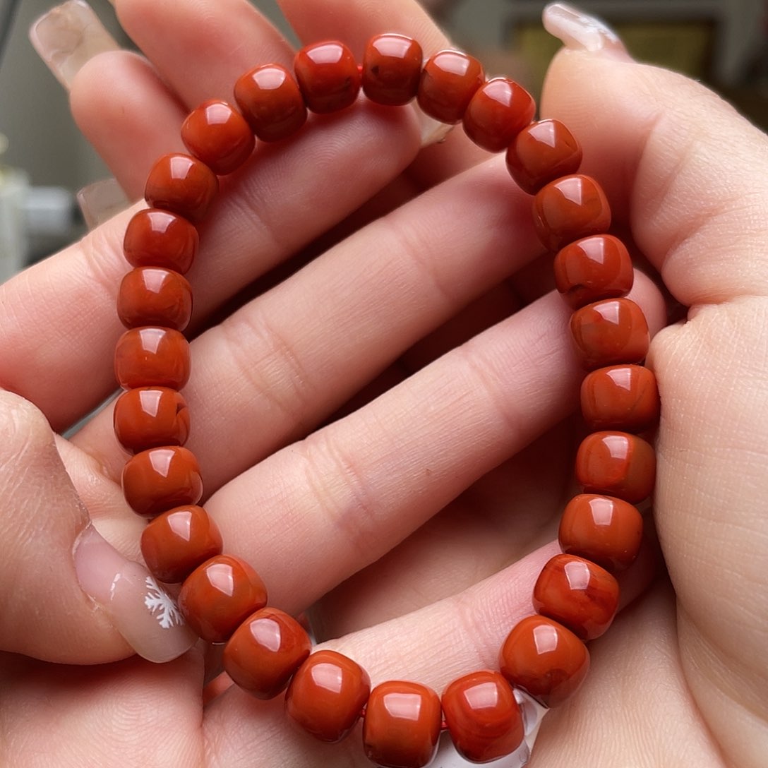 南红玛瑙手链未镶嵌