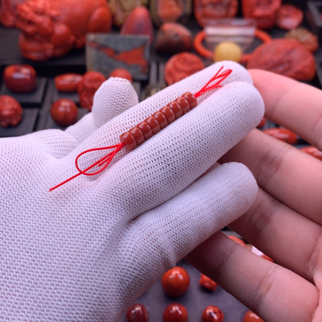 南红玛瑙未镶嵌川料原矿精工直切隔片6.5mm多样性发其一