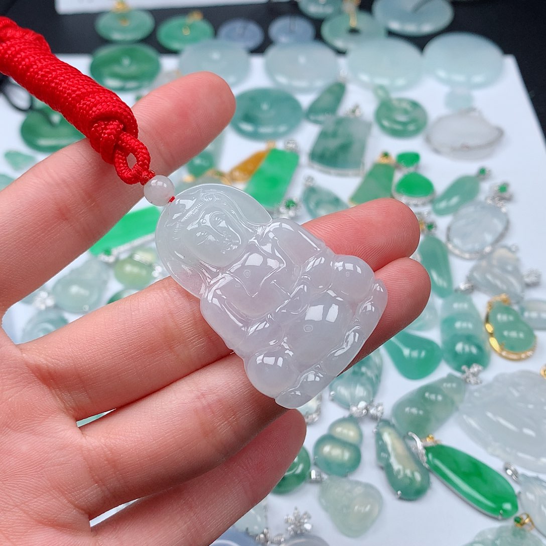 翡翠颈饰未镶嵌天然翡翠