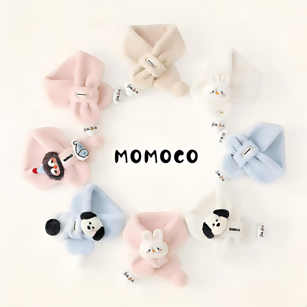 【现货】MOMOCO冬季儿童软糯可爱云朵交叉围巾毛绒围脖77452544001