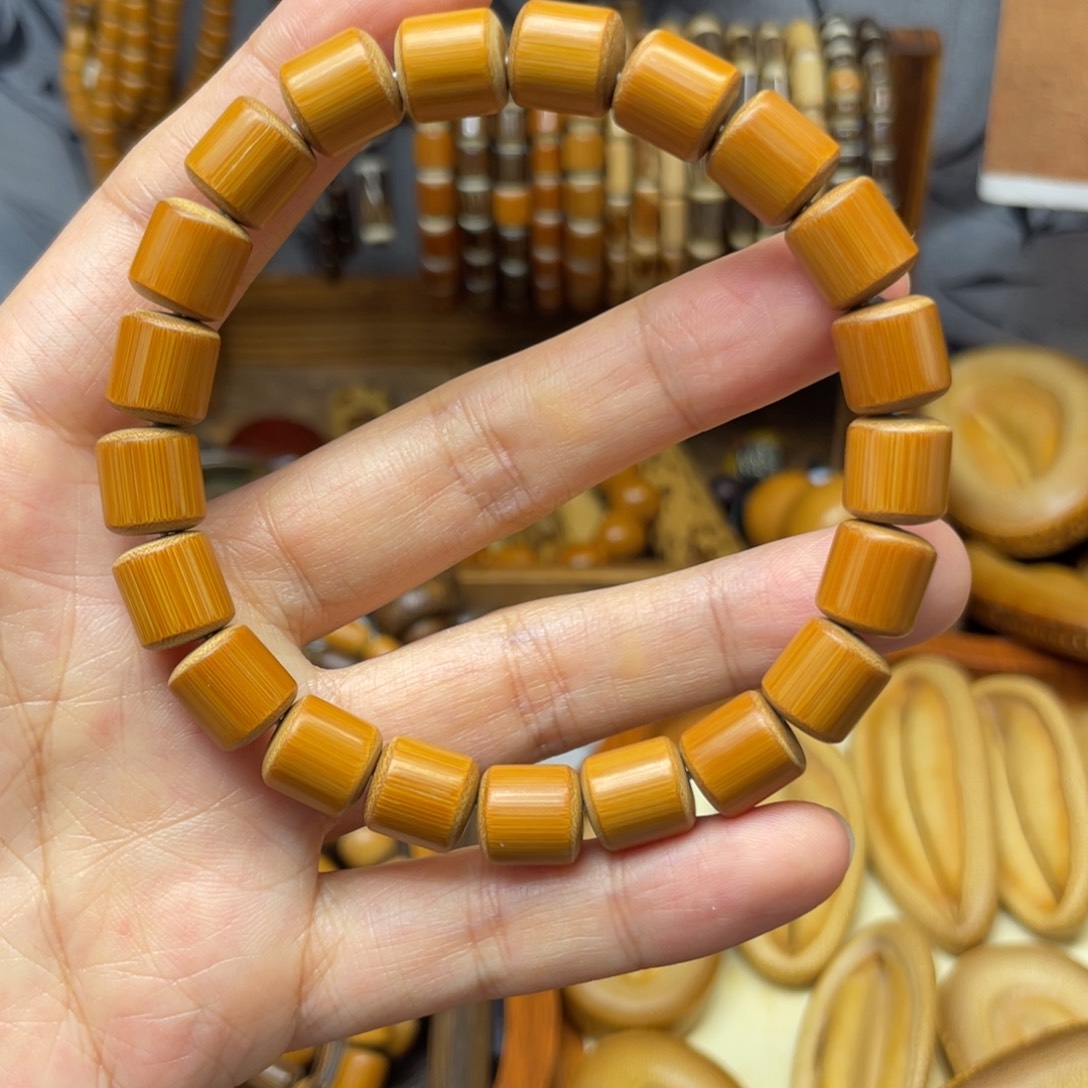 单***馨竹1.0实心玉竹手串