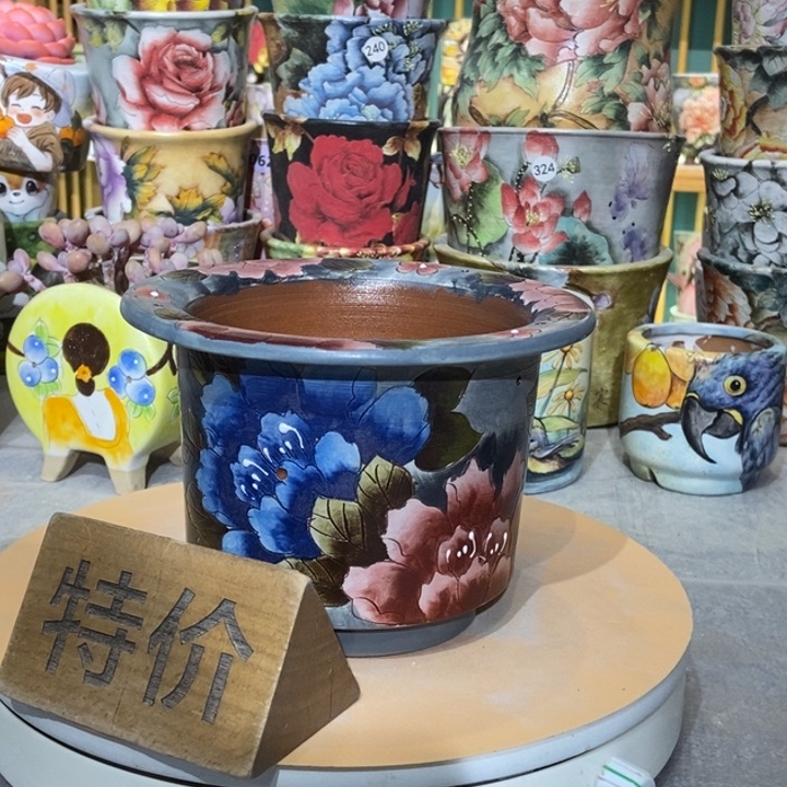 红陶景德镇艺术手绘作品