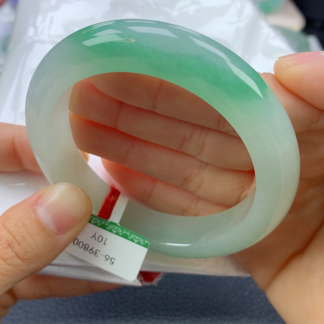 翡翠手镯未镶嵌56.5正