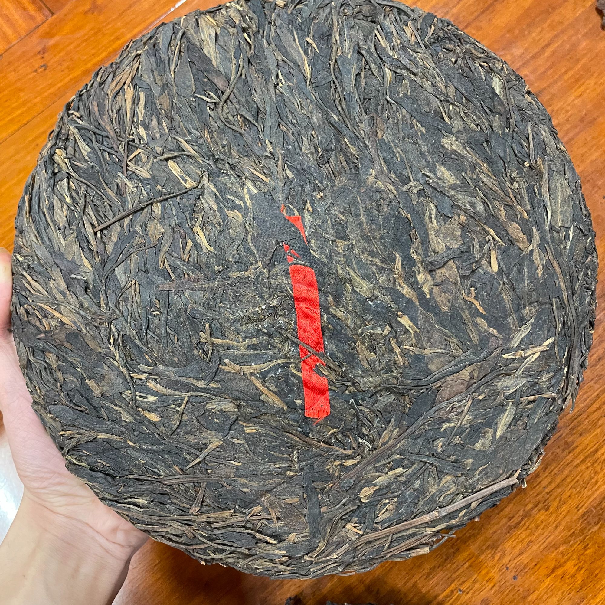 90年代末 FT班章红丝带象筋饼 普洱茶 生茶