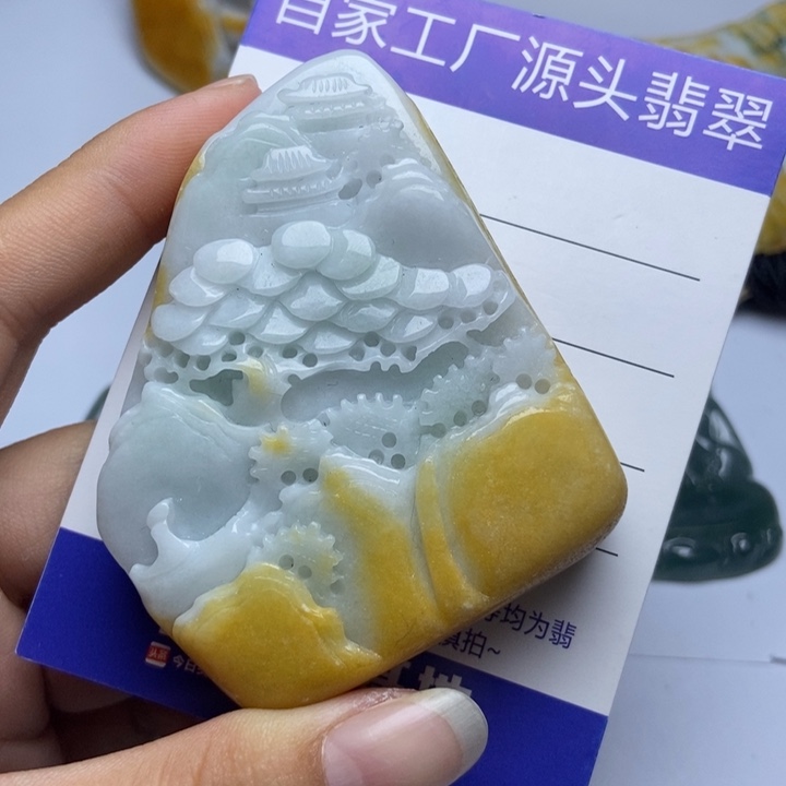 翡翠未镶嵌颈饰翡翠