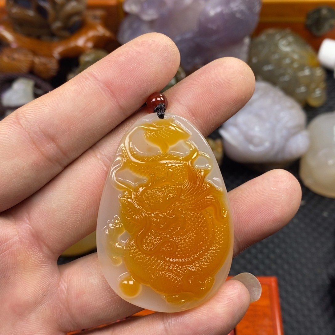 玛瑙/玉髓手把未镶嵌义*