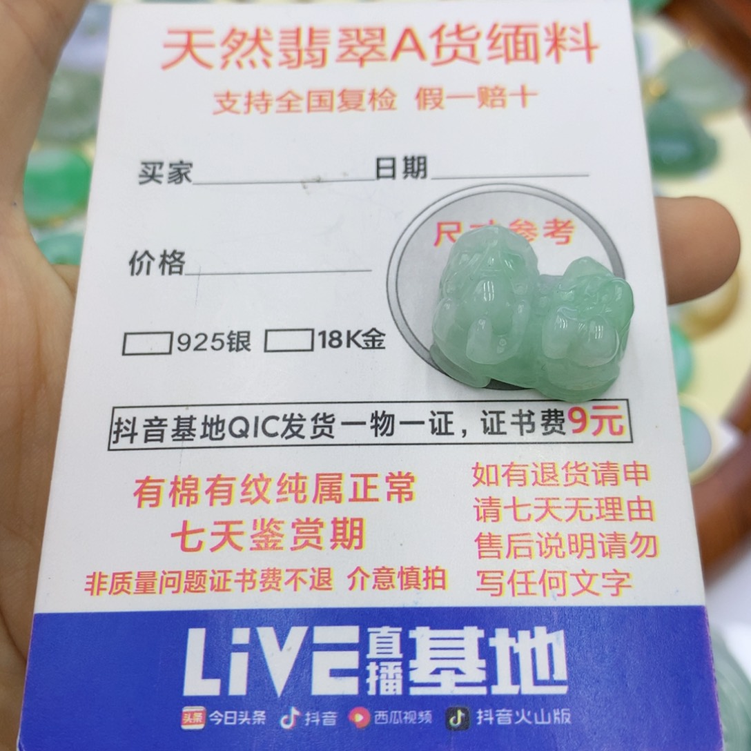 翡翠颈饰未镶嵌翡翠