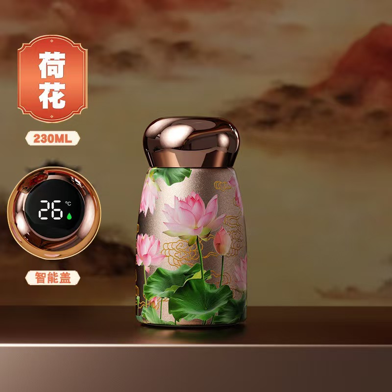 高颜值陶瓷内胆保温杯316情侣国潮高档便携迷你水杯家用国风茶杯
