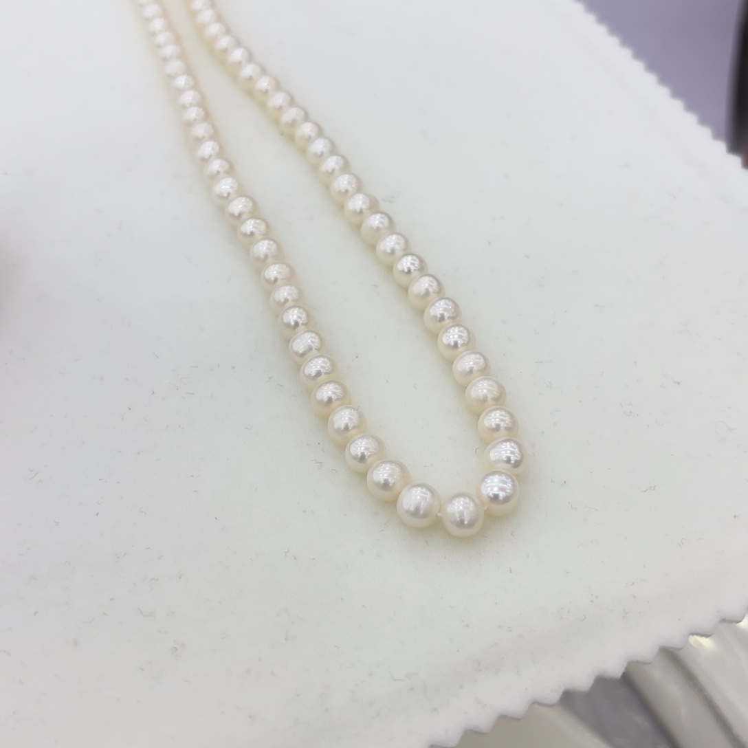 淡水珍珠颈饰银S925镶嵌701
